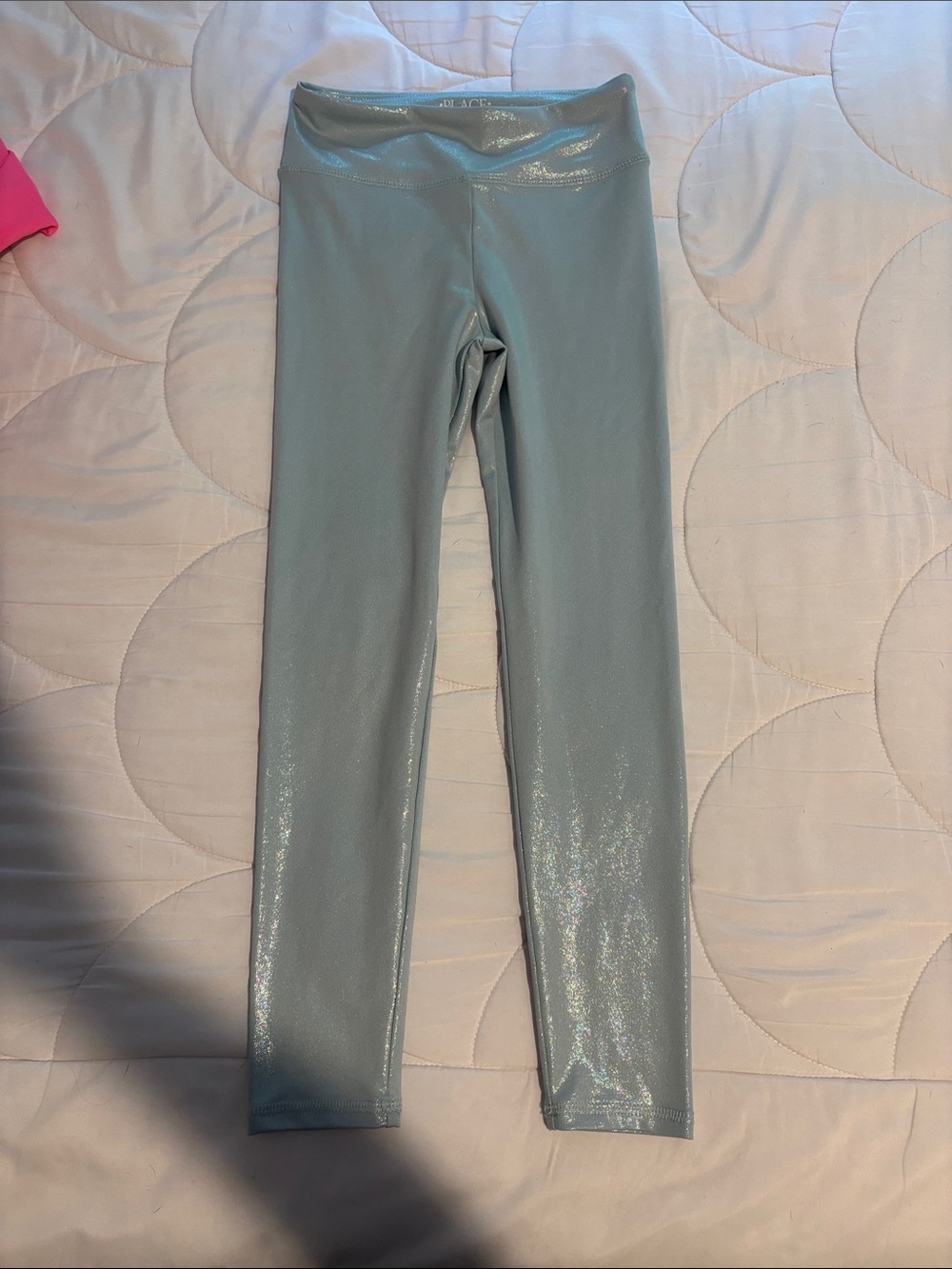 The Children's Place Shimmery Light Blue Girls' Leggings